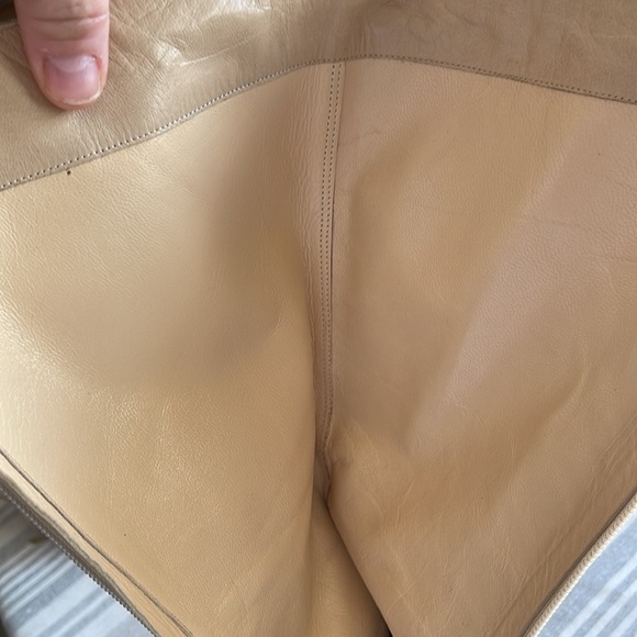 JIMMY CHOO HEELED BOOTS. Sz 37.5 (approx 7). Tan. Zip up back. See all photos! - Picture 10 of 16